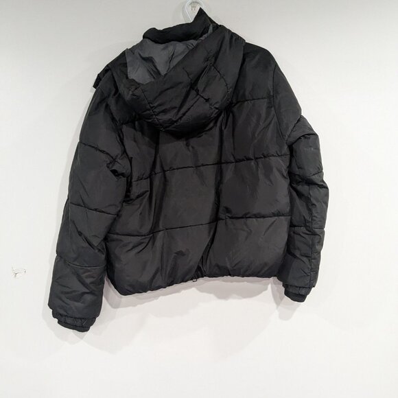 LCKR Foot Locker Hooded Synthetic Fill Puffer Jacket Black Size Small - Picture 5 of 5